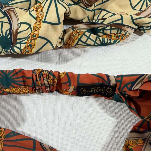 Beautiful Bee Equestrian Print Twist Knot Headbands - Set of 6 - Picture 3 of 5